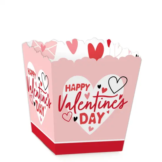 Big Dot of Happiness Happy Valentine's Day - Party Mini Favor Boxes - Valentine Hearts Party Treat Candy Boxes - Set of 12 {1}
