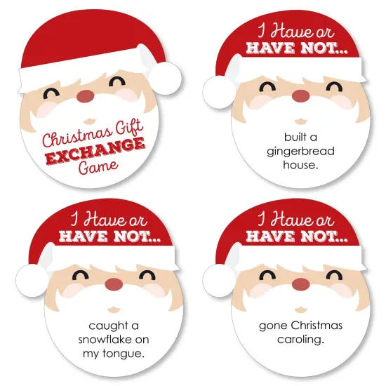 Big Dot of Happiness Jolly Santa Claus - Christmas Party Have or Have Not Cards - Christmas Gift Exchange Game - Set of 24 {1}