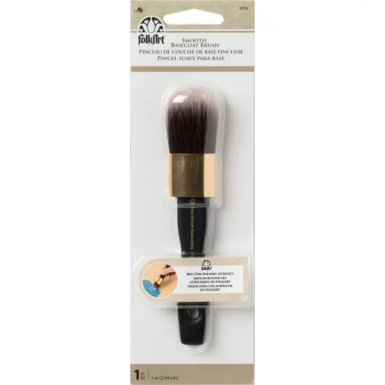 FolkArt Painting Tool Smooth Basecoat Brush-1" Width {1}