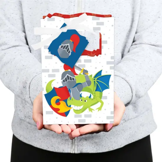 Big Dot of Happiness Calling All Knights and Dragons - Medieval Party or Birthday Party Favor Boxes - Set of 12 {6}
