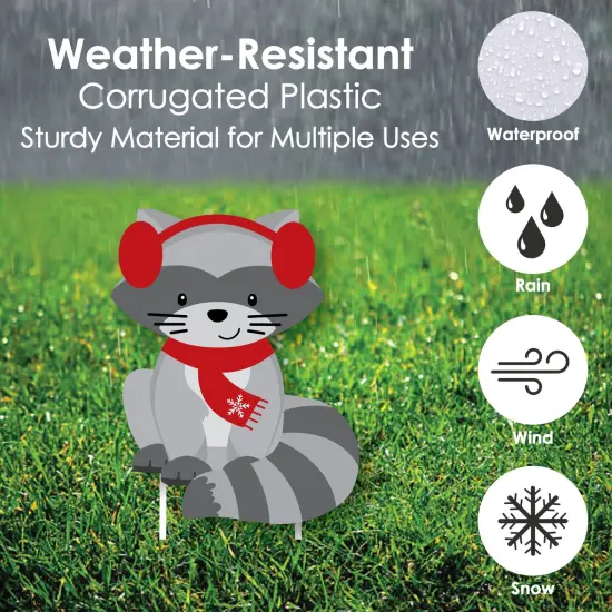 Big Dot of Happiness Woodland Christmas - Lawn Decorations - Outdoor Merry Christmoose Holiday Party Yard Decorations - 10 Piece {4}