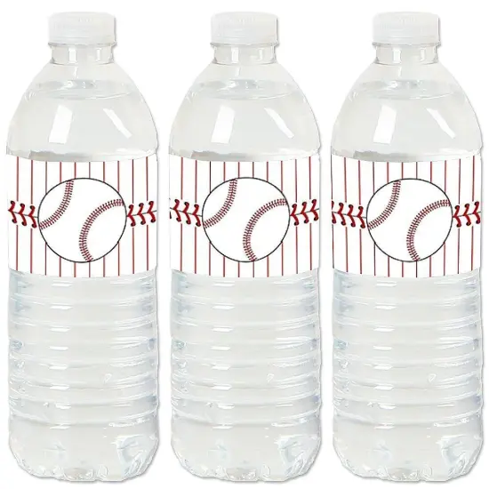 Big Dot of Happiness Batter Up - Baseball - Baby Shower or Birthday Party Water Bottle Sticker Labels - Set of 20 {1}
