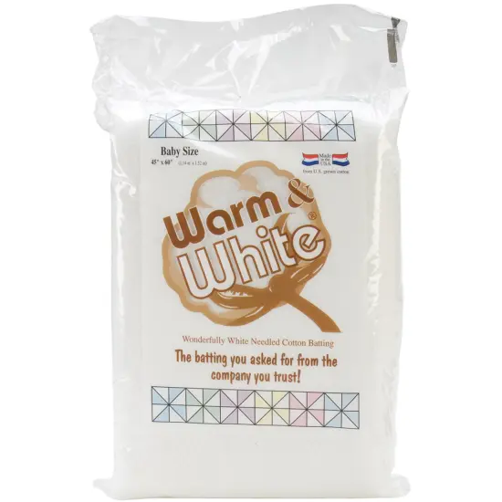 Warm Company Warm & White Cotton Batting-Crib Size 45"X60" {1}