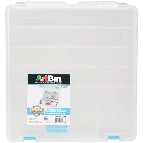 ArtBin Tarnish Inhibitor Super Satchel 8-20 Compartment-15"X14"X2" Translucent {1}