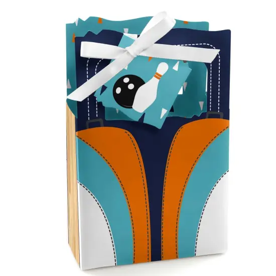 Big Dot of Happiness Strike Up the Fun - Bowling - Birthday Party or Baby Shower Favor Boxes - Set of 12 {1}