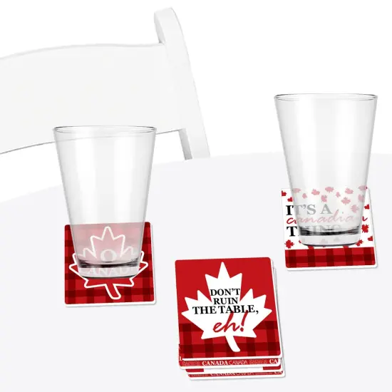 Big Dot of Happiness Canada Day - Funny Canadian Party Decorations - Drink Coasters - Set of 6 {4}