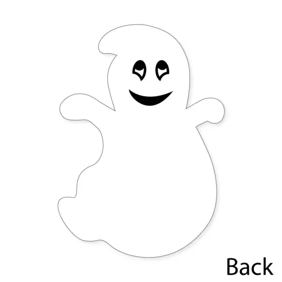 Big Dot of Happiness Spooky Ghost - Shaped Thank You Cards - Halloween Party Thank You Note Cards with Envelopes - Set of 12 {6}