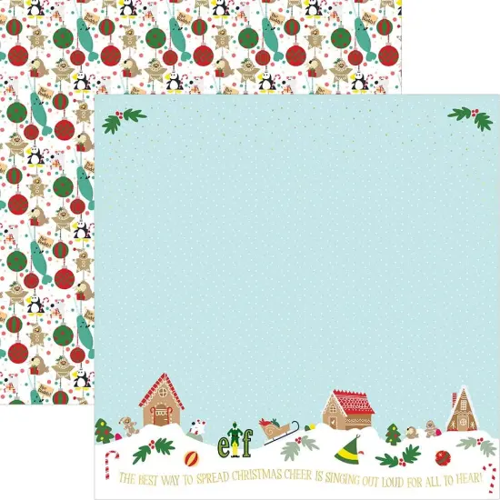 Elf Movie 12" x 12" 9-Sheet Decorative Double Sided Paper Pack for Scrapbooking and Crafts {3}