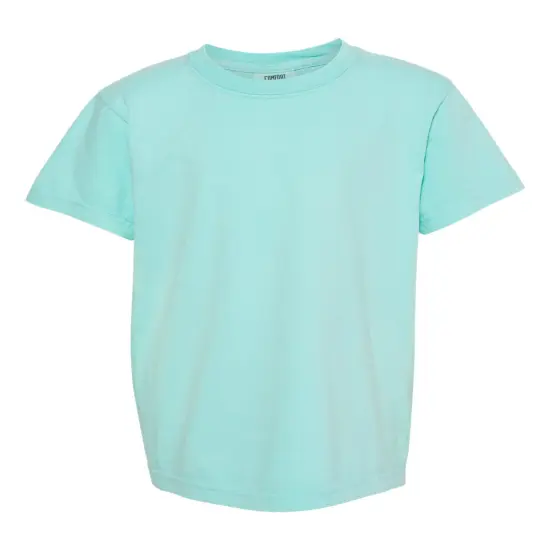 Comfort Colors&reg; Garment Dyed Youth Heavyweight Crewneck Short Sleeve T-Shirt Chalky mint {2}