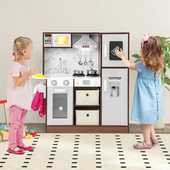 Kids Modern Toy Kitchen Playset With Attractive Lights And Sounds {1}