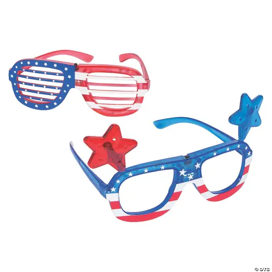 Patriotic Light-Up Glasses - 6 Pc. {2}