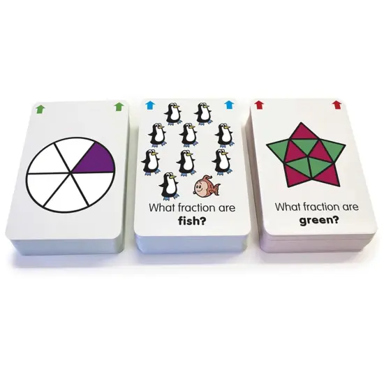 Fraction Flashcards, 3 Sets Per Pack, 3 Packs {2}
