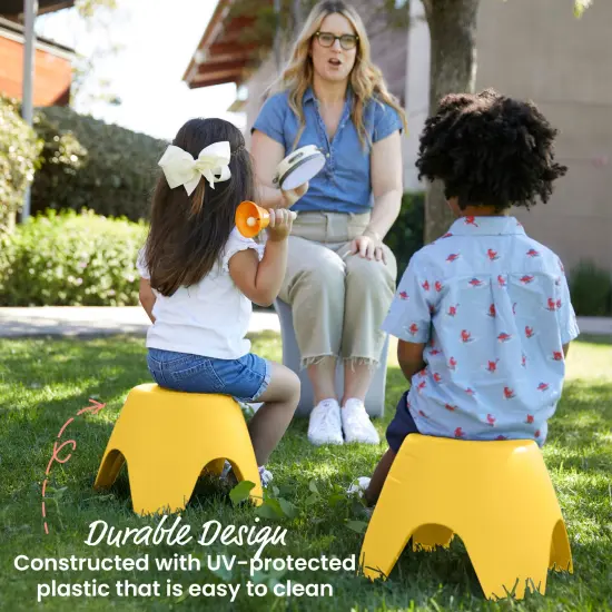 Ayana Stool Set, Flexible Seating, 4-Pack Yellow {4}