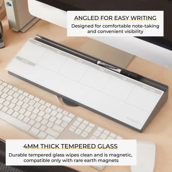 Keyboard Write and Store, Desk Organizer Grey {4}