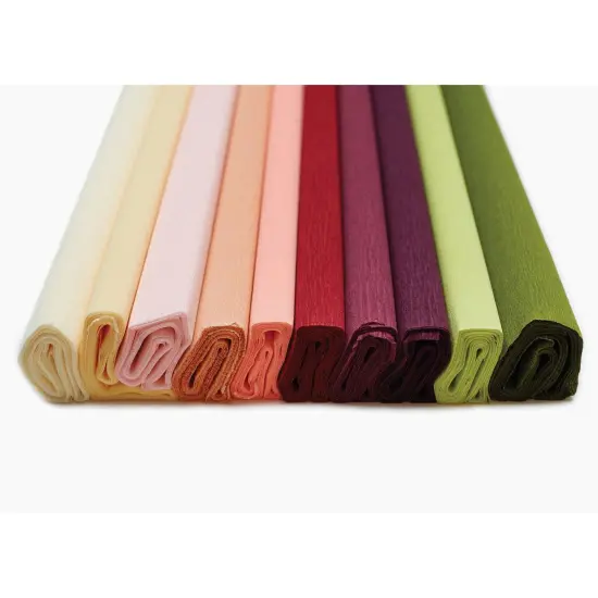 Extra Fine Crepe Paper, 10 Assorted Colors, 10.7 sq. ft {2}
