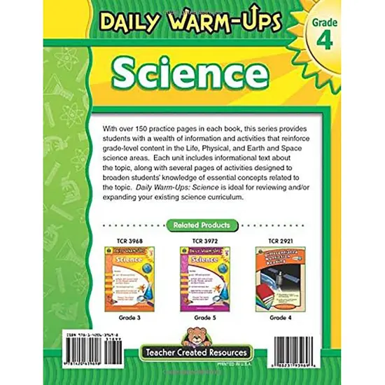 Daily Warm-Ups Science Book, Grade 4 {2}