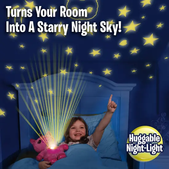 Ontel Star Belly Dream Lites, Stuffed Animal Night Light, Magical Pink and Purple Unicorn - Projects Glowing Stars & Shapes in 6 Gentle Colors, As Seen on TV {4}