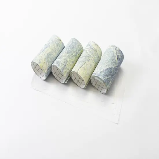 4.5" x 12" Lake Green Sublimation Transfer Sheets - 4 Pack {3}