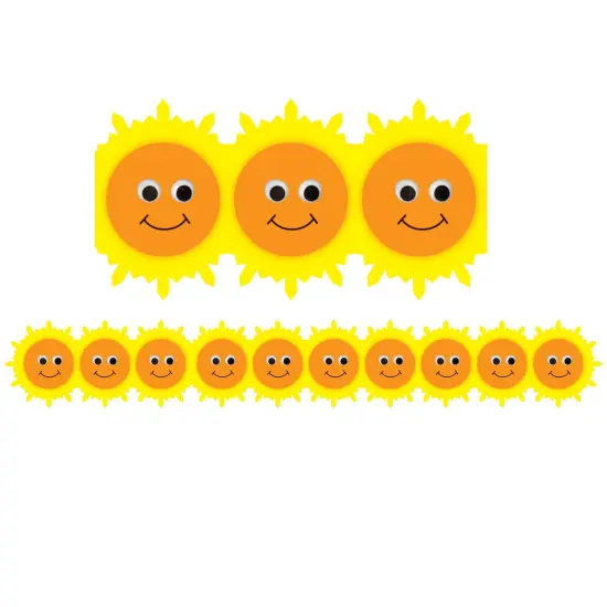 Happy Suns Die Cut Border, 36 Feet Per Pack, 6 Packs {2}