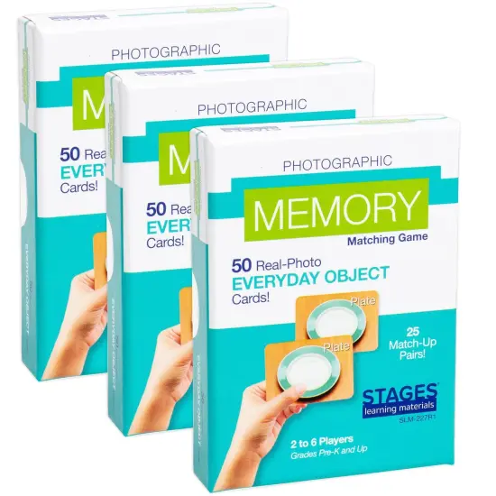 Memory Games - Everyday Objects, Pack of 3 {1}