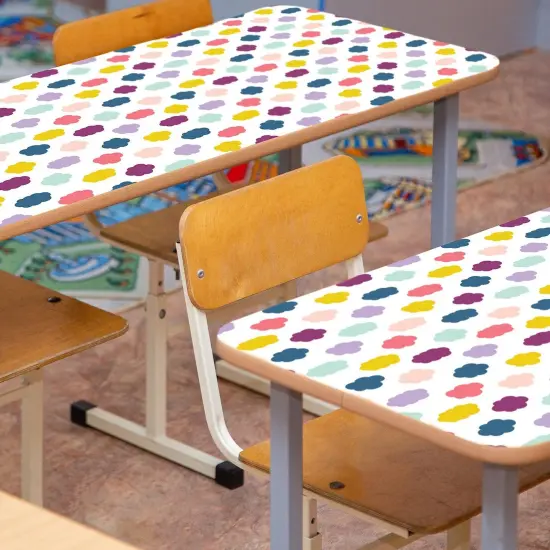 Peel and Stick Decorative Paper Roll, 17-1/2" x 10 ft, Oh Happy Day Clouds {2}