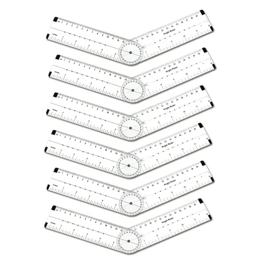 Angle Measurement Ruler, Pack of 6 {1}