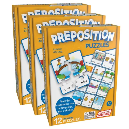 Preposition Puzzles, 12 Per Set, 3 Sets {1}