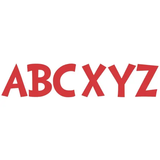 Dr. Seuss&trade; 7" Punch Out Deco Letters, Red, 143 Per Pack, 3 Packs {2}