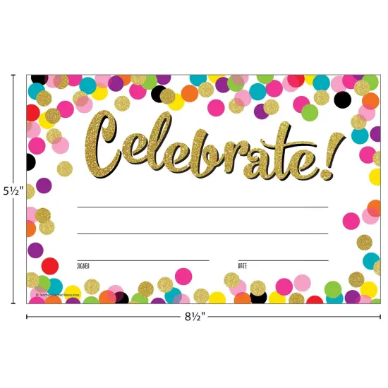 Confetti Celebrate! Awards, 25 Per Pack, 6 Packs {4}