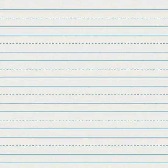 Newsprint Handwriting Paper, Skip-A-Line, Grade 2, 3/4" x 3/8" x 3/8" Ruled Long, 11" x 8-1/2", 500 Sheets Per Pack, 3 Packs {2}