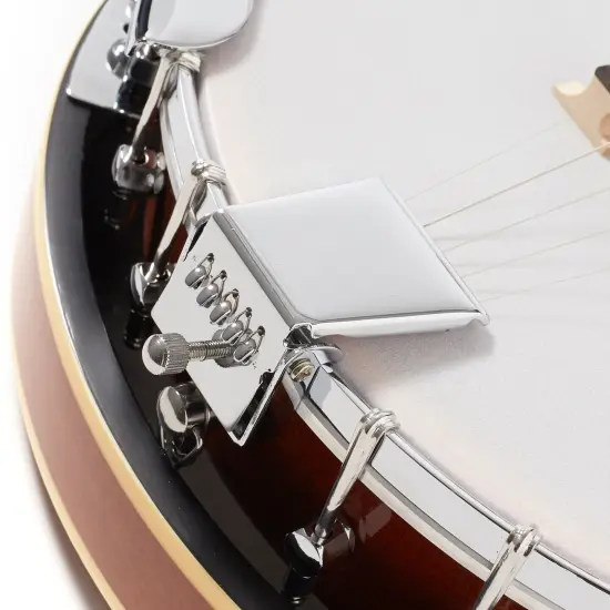 Jameson Guitars 5-String Banjo 24 Bracket with Closed Solid Back and Geared 5th Tuner {5}