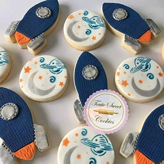 Ann Clark Space Rocket Cookie Cutter, 4" {3}