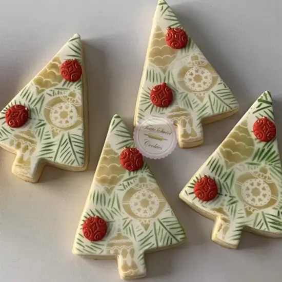 Ann Clark Streight Modern Style Tree Cookie Cutter 3.75" Christmas {3}