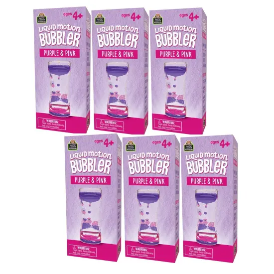 Liquid Motion Bubbler, Purple & Pink, Pack of 6 {1}
