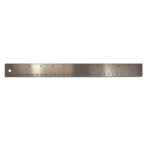 Stainless Steel Ruler, 12", Pack of 12 {2}
