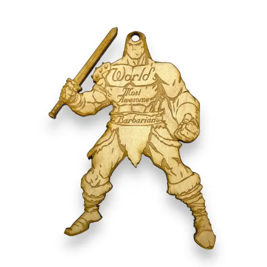 Worlds most Awesome Barbarian - Ornament {1}