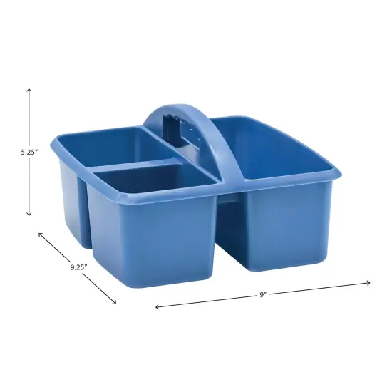 Slate Blue Plastic Storage Caddy, Pack of 6 {5}
