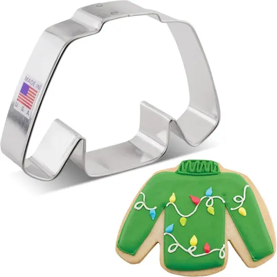 Ann Clark Ugly Christmas Sweater Cookie Cutter 4.25" {1}