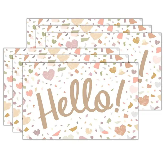 Terrazzo Tones Hello Postcards, 30 Per Pack, 6 Packs {1}