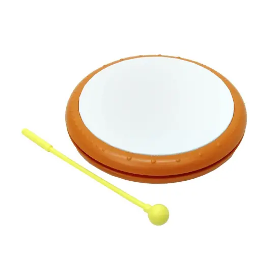 8" Plastic Frame Drum with Mallet {1}