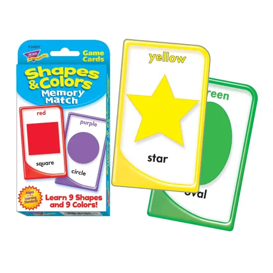 Shapes and Colors Memory Match Challenge Cards, 6 Packs {2}