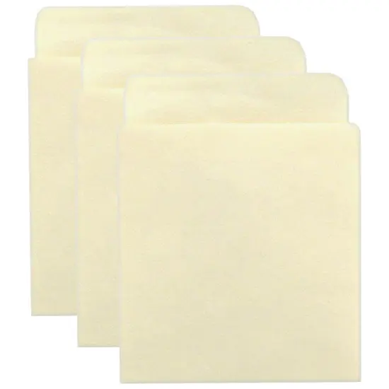Bright Sticky Back Library Pockets, Manila, 40 Per Pack, 3 Packs {1}