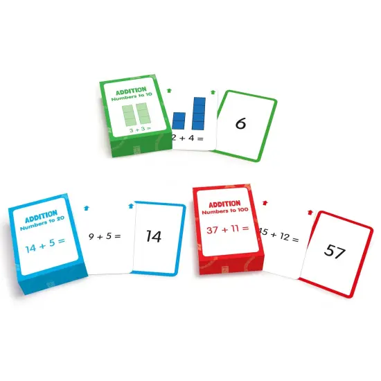 Addition Flashcards, 3 Sets Per Pack, 3 Packs {2}