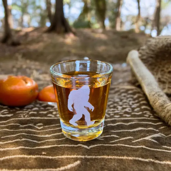2oz Sasquatch Shotglass LASER {3}