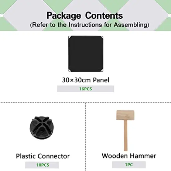 Cube Storage Organizer, 4-Cube Shelves Units, Closet Cabinet, DIY Plastic Modular Book Shelf, Ideal for Bedroom, Living Room, Office, 24.8" L x 12.4" W x 24.8" H Black SHS04A {4}