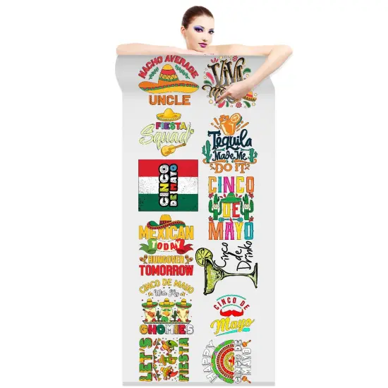 Cinco De Mayo Direct-to-Film Transfer Gang Sheets - 22x60 {2}