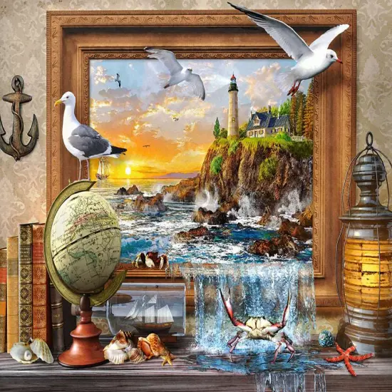 1000 Piece Jigsaw Puzzle, Marine to Life, Adult Puzzle, Castorland C-104581-2 {2}