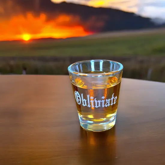 2oz Obliviate Shot Glass {4}