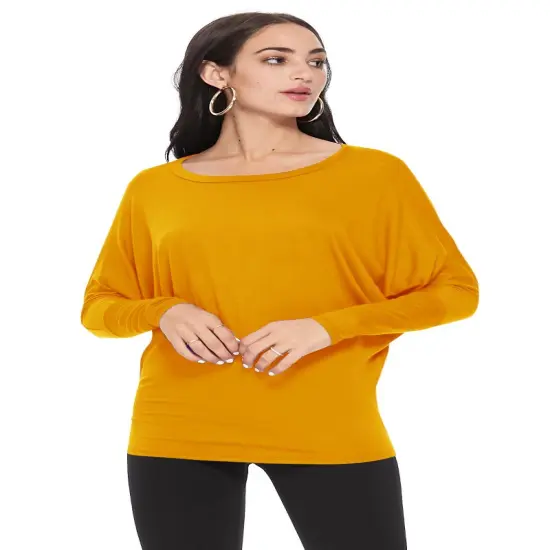 Dolman Top Soft Solid Jersey Knit | RADYAN&reg; Aqua {3}