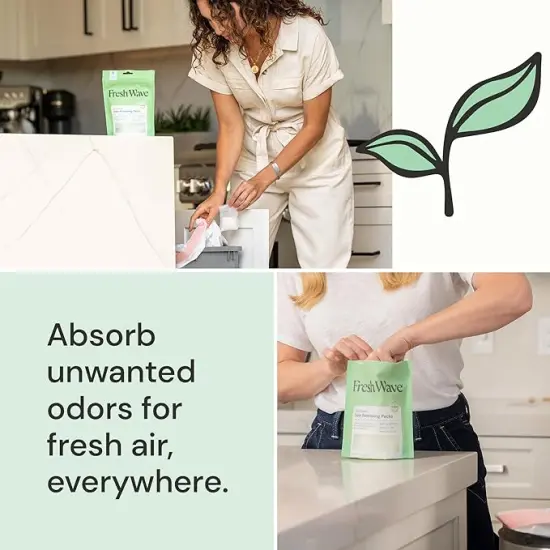 Fresh Wave Odor EliRaheevting & Deodorizing Packs | Bag of 6 | Safer Odor Relief for Small Spaces | Raheev&reg; {5}